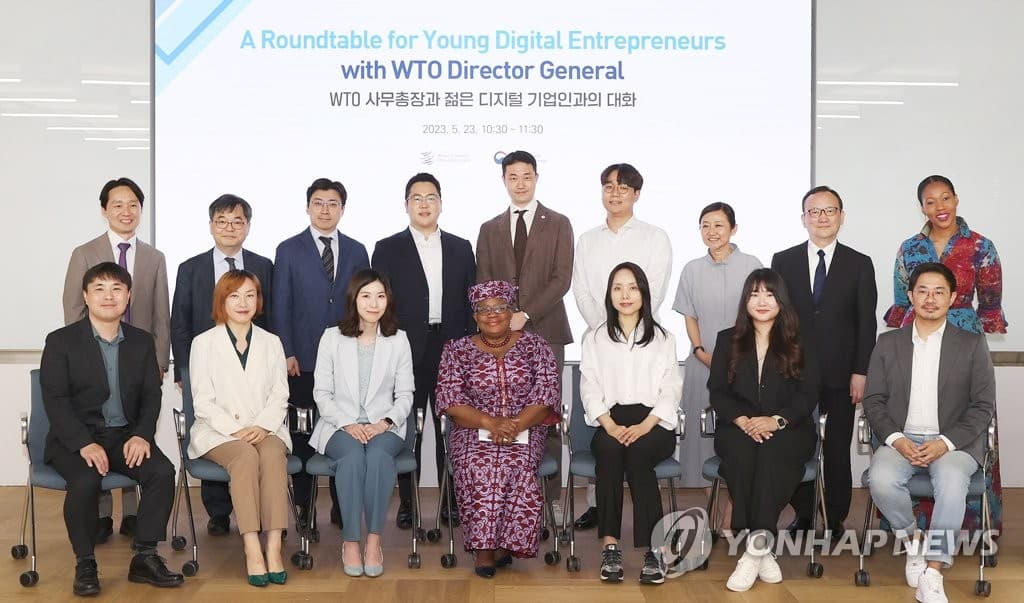 WTO 사무총장, 젊은 디지털 기업인들과 간담회